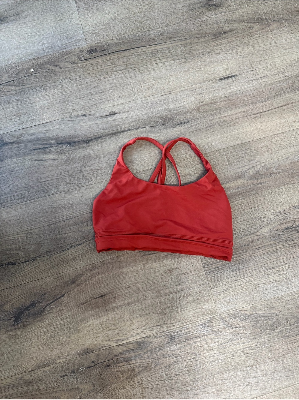 lululemon athletica Red Strappy Swim Crop Top